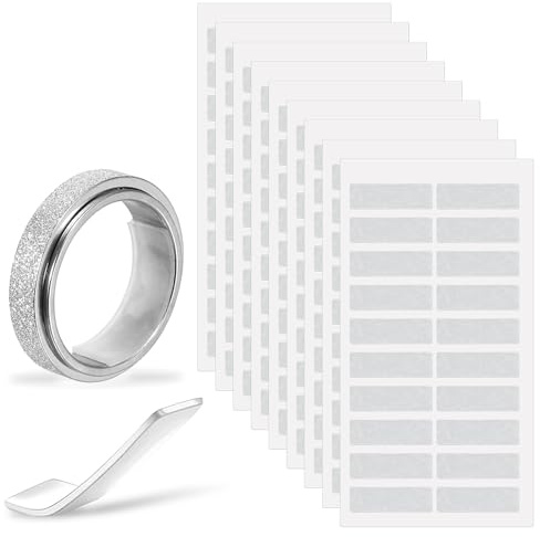 Thinp Ring Size Adjuster, 100 Pack Invisible for Samsung Galaxy/Oura Rings Gen 4/3 Silicone Ring Adjuster Spacers & Tignters for Loose Rings Women Men, with Self-Adhesive