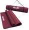 GORILLA SPORTS® Yogamatte - 190x60x1,5 cm oder 190x100x1,5 cm, mit Tragegurt, Phthalatfrei, Rutschfest, Farbwahl - Gymnastikmatte, Fitnessmatte, Sportmatte, Trainingsmatte, Übungsmatte Dunkelrot