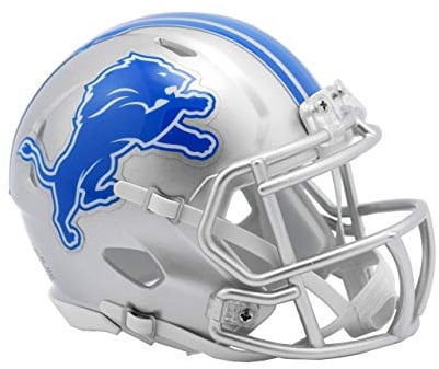 Riddell Detroit Lions Helm Replica Mini Speed Style, Teamfarbe, Einheitsgröße