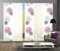 wohnfuehlidee 5er-Set Flächenvorhang, SCOPPIO, Höhe 245 cm, 3X Bedruckt blickdicht/2x Uni Weiss transparent