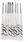 good01 8PCS Nail Brush Set Zebra Drill,good01 Zebra Nail Art Dotting Manicure Painting Drawing Polish Brush Pen Tools