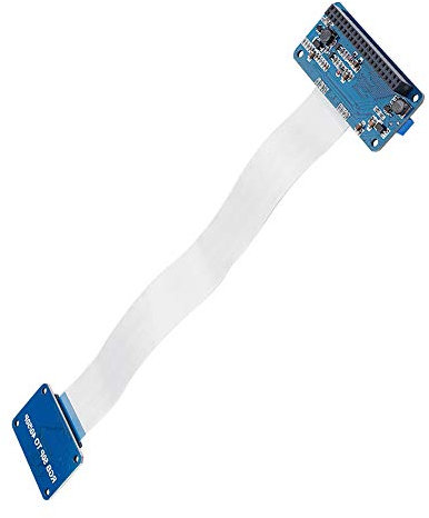 ASHATA RGB LCD Treiberplatinen Kit, DPI Treiber 50 polig auf 40 polige Adapterplatine, Adapterplatine für/Raspbian OS, LCD Treiberplatine
