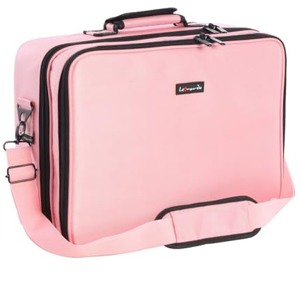 Leonardo LEO50820 Portatrucco Valigetta Porta Trucchi per il Trucco Professionale Borsa Portatrucco per Cosmetici da Viaggio per Make-up Artist grande senza specchio