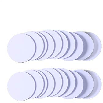 ZOUCY 10 Stück Chipkarte RFID T5577 125Khz EM4100 T5577 Chip Wiederbeschreibbar Wasserdicht 25mm Proximity Rewrite ID Münzrohlinge Tags Aufkleber Label