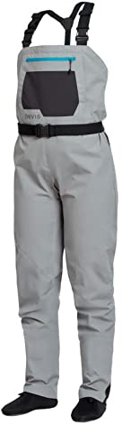 Orvis Clearwater Women’s Fly Fishing Waders – Lightweight, Durable Waterproof Breathable Nylon with 30K/8K Rating, Convertible Fit & Smart Storage, Stone - M/Regular