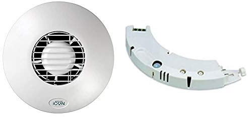 Airflow iCON 15 Extractor Fan - 100mm/4 - with Plug in Timer Module, 3 Years Warranty