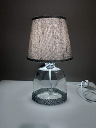 Lampada Bottiglia NewAge Artigianato Vintage Completa di Paralume - Elegante Complemento di Arredo