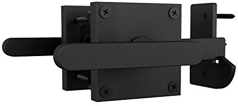 JUBEST Double Side Gate Latch, Heavy Duty Swinging Door Latch Gate Hardware for Outdoor Fence, Wooden Gates, Pool Gate, Backyard, Garden