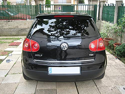 Luxyline Baguette de Coffre chromée pour VW Golf 5 VW Golf 5 GT TDI VW Golf 5 GTI VW Golf 5 R32