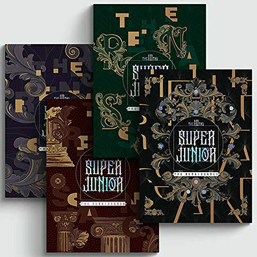 SUPER JUNIOR THE RENAISSANCE Album RENAISSANCE STYLE [ PASSIONATE / BEAUTIFUL / VERSATILE / RENAISSANCE ] RANDOM VER. CD+P.Book+3Card K-POP SEALED+TRACKING CODE