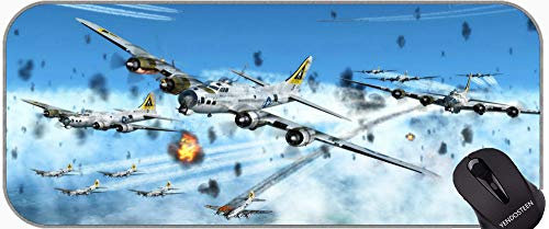 YENDOSTEEN Grand tapis de souris de jeu, papier peint avions de combat 10 grands tapis de jeu