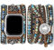 Somesame Compatible with Apple Watch Band 41mm 40mm 38mm 42mm(S10) Women Boho Beaded Bracelets,Multilayer 5 Wraps Handmade Braided Natural Jasper Strap for iWatch SE Series 10 9 8 7 6 5 4 3,Turquoise
