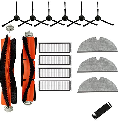 JoyBros Accessori Ricambi per Xiaomi Mi Robot Vacuum-Mop 2 stytj03hm Vacuum-Mop 2 Pro+ Rolli Spazzola Principale Spazzole Laterali Panni Filtri Ricambio