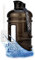Activ-NRG 2.2 Litre Water Bottle XL Jug BPA Free, Flip Cap, Perfect for Gym, Sports, Outdoor, Recommended Daily Intake (Black)