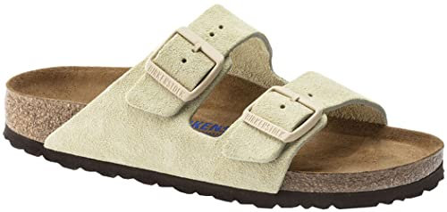 Birkenstock Unisex Arizona Sandal Soft Footbed Almond Suede 37 R EU