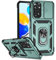 XINYEXIN Funda para Xiaomi Redmi Note 11 4G / Redmi Note 11S, Funda Cubierta de cámara Deslizante con Magnético Anillo Soporte, Militar PC + TPU Bumper Antigolpes Carcasa Rugged Caso - Verde