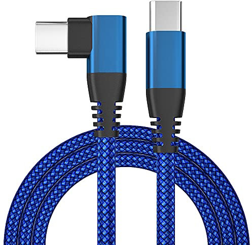 BIBTIM Cavo USB C a USB C 1M, cavo USB 2.0 Type-C a ricarica rapida da 60W 20V/3A, compatibile con MacBook iPad Air 5 Pro 2021 Galaxy S22 S21 Ultra S20 FE S10 A12 Mi 11 Note 10 Google Pixel 7