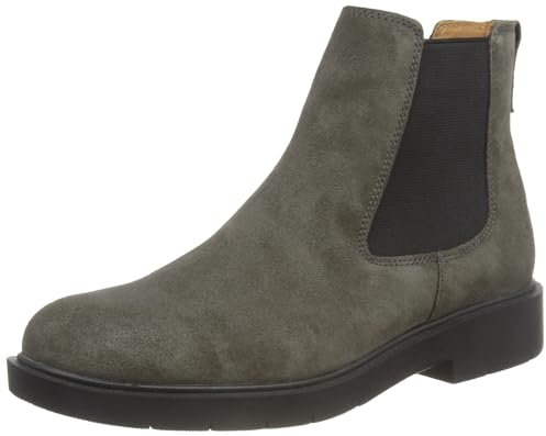 Geox D Spherica Ec1, Stivale alla Caviglia Donna, Grigio Scuro, 38 EU