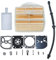 Gubeter Kit di Riparazione del carburatore del Tubo Flessibile del Filtro del Carburante dell'Aria, per la Parte della Motosega per Husqvarna 445 445E 450 450E, 544080803, 544128601