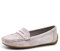 IF Fashion 7137 - Zapatos de mocasines para mujer con pedrería y piedras de ante suave, 245 Lila Gris, 38 EU
