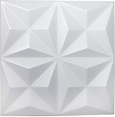 Nord Plus - Paneles de pared de poliestireno 3D, paneles para techo, revestimiento de paredes, paneles Diamante Star, grosor 3 mm - (72 unidades/18 m²)