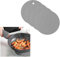 Non SLip PAN STAND -Trivet, POT STAND, Heat Resistant POT HOLDER & TRIVET Frame For Pans, Casserole Dishes & Ovenware, Placemat, Table Protector (2 Pack GREY Silicone)