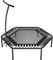 bellicon Jumping Fitness Trampolin 137cm bis 150 kg (Extra Stark) | 3-teiliger Rahmen mit Haltegriff - Einfacher Aufbau | Mit Patentierten Seilringen | Das Original - Made in Germany (Schwarz)
