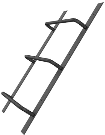 3-Rung Straight Window Well Ladder, Basement Egress Fire Escape Ladder