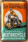 LANOLU Retro Blechschild MOTORRAD Deko, Geschenk für Biker, Motorrad Geschenke für Männer, Garage Deko, lustige Sprüche Schilder für die Werkstatt 20x30cm