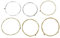 LIGUSTRUM Set 6 Metallsaiten Fuer Akustikgitarre 1 Meter 1 M neu