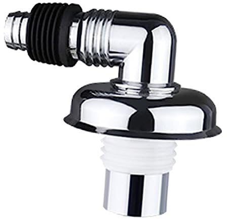 HEMOTON Waschmaschinenanschluss Pvc Abflussrohranschluss mit Winkel Platzsparender Abflussadapter für Waschmaschine Geeignet für 40mm 50mm und 75mm Rohre