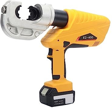 NOALED Pinza idraulica per capicorda da 16 mm2 a 400 mm2 Pinza idraulica Portatile da 18 V, terminali per Cavi Idraulici a Batteria EZ-400 pressati per Anello per Tubi in Rame