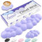 Sushret Cloud Wrist Rest Keyboard, Cloud Palm Rest Set with PU Leather Memory Foam, Cute Keyboard Rest for Wrist Support and Arm Rest, Desk Cloud Wrist Pad for PC/Gaming/Hand Cushion/Computer-Purple