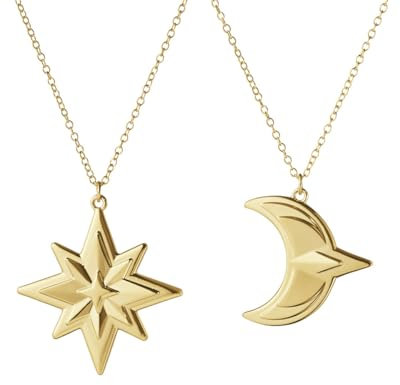 Georg Jensen - Ornament Stern und Mond 2024, vergoldet