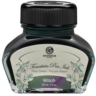 Octopus Fluids Witch Sheen Ink 30ml Green Fountain Pen Ink