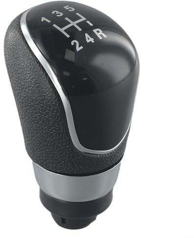 Pomo de Palanca de Cambios de Cuero de 5 Velocidades para Ford Fiesta MK7, Focus MK2 FL, MK3 y B-max