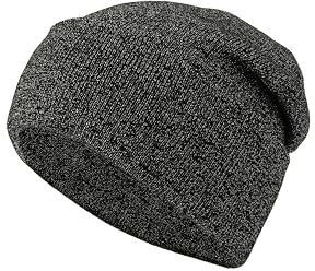 kate spade new york Damen Metallic Beanie, schwarz / silber, Einheitsgröße