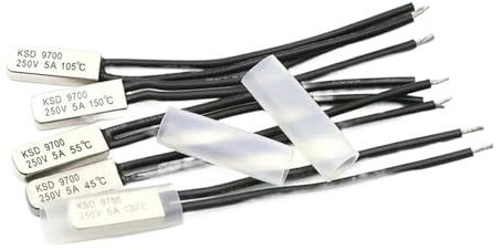 9700 250V 5A 40~105 Degree Bimetal Disc Temperature Switch Normal Close Closed Thermostat Thermal Protector(120C,Normal open)
