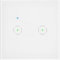 Miratic Interruttore Smart Bipolare Da Incasso Compatibile con App Tuya Smart Pulsante Wifi Interruttore Senza Fili Interruttore Murale Pannello di Vetro Retroilluminato (bianco)
