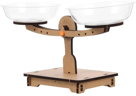 Spielzeugmodell interaktives kinderspielzeug Holzwaage pädagogisches Säuglingsspielzeug Werkzeug Puzzle Mess-Balance- Spielzeugwaage aus Holz hölzern UPKOCH