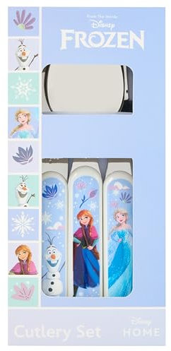 Disney Frozen 2 Kids Cutlery Set by Polar Gear | 3pc Childrens Cutlery Set Disney Gifts for Girls | Frozen Gifts Toddler Cutlery Made from Food-Safe Stainless Steel & ABS Plastic