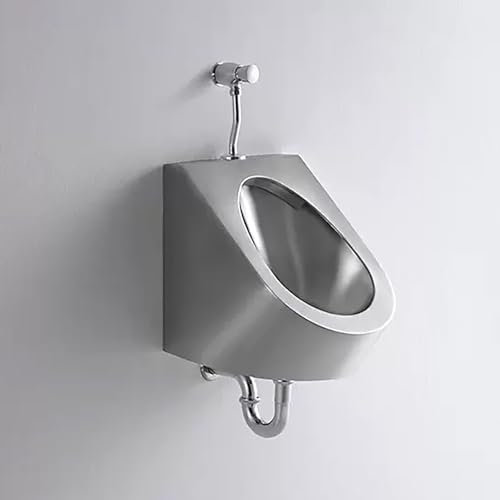 304 Edelstahl Urinal, Wand-Urinal für Männer, kommerzielle hohe Effizienz, männliche Sanitärwaren öffentliche Toiletten Urinal, für Schulen/BAU SI (Wall Row)