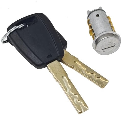 Vinciann Cilindretto nottolino serratura porta anteriore bilaterale compatibile con Panda 03-13 adatto a Punto 99-12 compatibile con Doblo 01-10