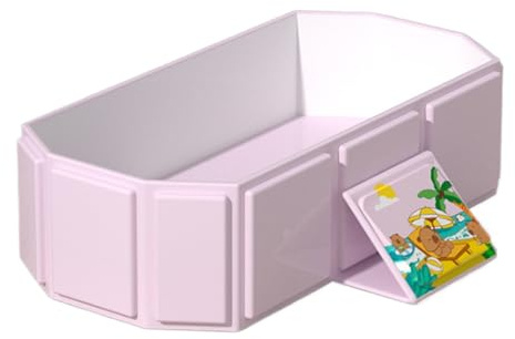 Faltbare Badewanne für Kleinkinder - Kompakte Babybadewanne, rutschfeste Waschschüssel | Platzsparende Duschwanne für Zuhause, Hotel, Kindergarten, Kindertagesstätte und Reisen