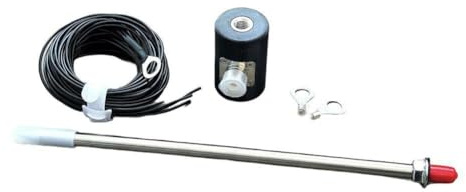 Sumsoctober M10 Base d'antenne filetée avec adaptateur SO239 pour radio à ondes courtes, kit de mise à la terre télescopique avec piquet de terre, base d'antenne HF portable, facile à installer (noir