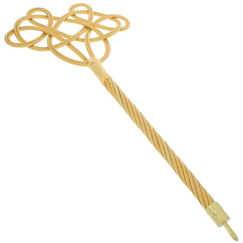PRETYZOOM Raquette Batteur à Tapis Imitation Rotin Tressé 1 Pièce, Outil Manuel Léger pour Dépoussiérage de Courtepointes, Nettoyage Poussière des Tapis et Couettes, Adapté Usage Maison