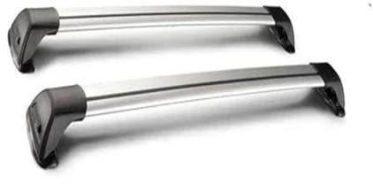 SQIFBA Dachgepäckträger Für Mercedes Für Benz C-Klasse W205 W204 2007-2020 Dachträger Spezielle Aluminiumlegierung Gurtschloss Shooting Rack 2 Stück Dachträger-Querstangen(Silber)