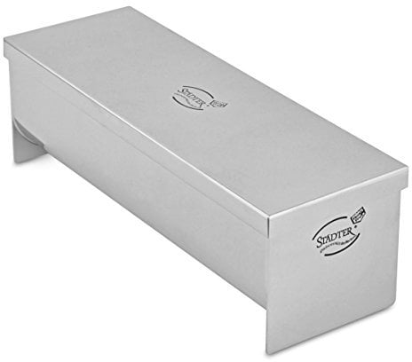 Städter 62207 - Tartera Alargada con tapadera (230 x 75 x 75 mm, 1 L, Acero Inoxidable)