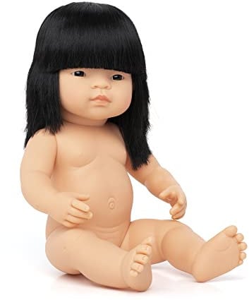 Miniland Babypuppe asiatisches Mädchen 38cm-31056, Zufällig