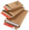 Versandtasche aus Wellpappe Karton mit Selbstklebeverschluss und Aufreissfaden | CP010.08 Innenmaß 340x500x50mm | braun| 100 Stück